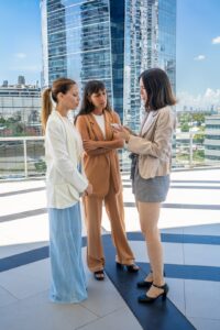 Professional concierge team assisting residents with premium services in upscale condominium