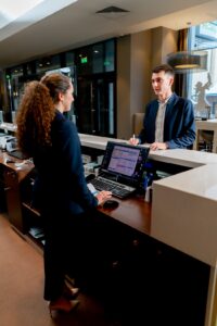Modern front desk efficiency with Washingtonian Concierge dashboard systems