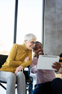 Condominium residents using digital communication tools for community updates - Washingtonian Concierge